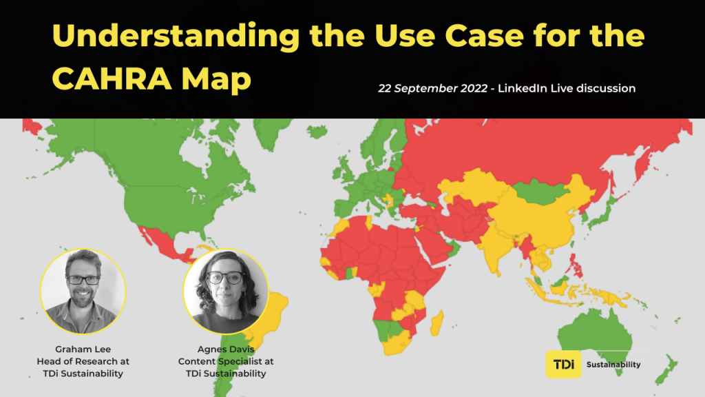 Understanding the Use Cases for the CAHRA Map - a TDi webinar