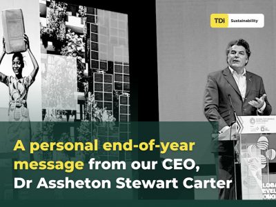 A personal end of year message from our CEO, Dr Assheton Stewart Carter